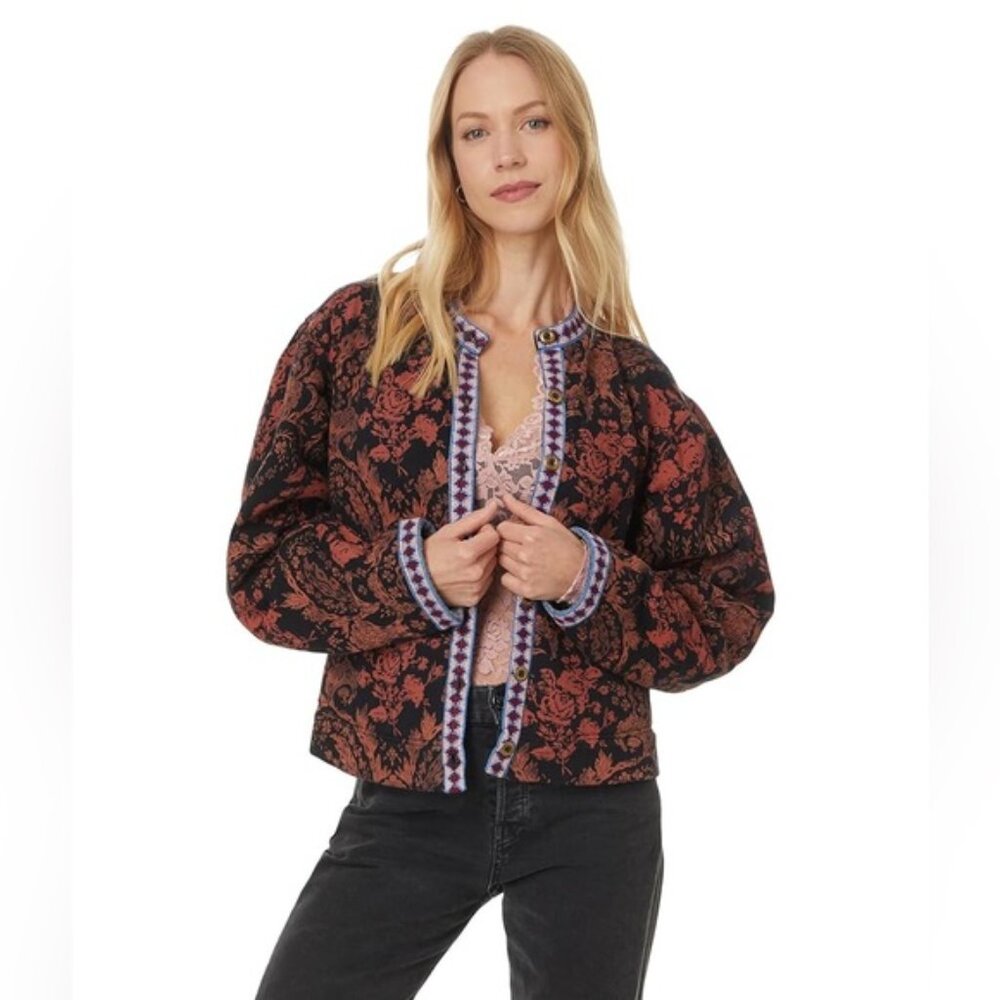 Free People NWT Womens Drifter Sweatshirt Bleached Combo Size XS